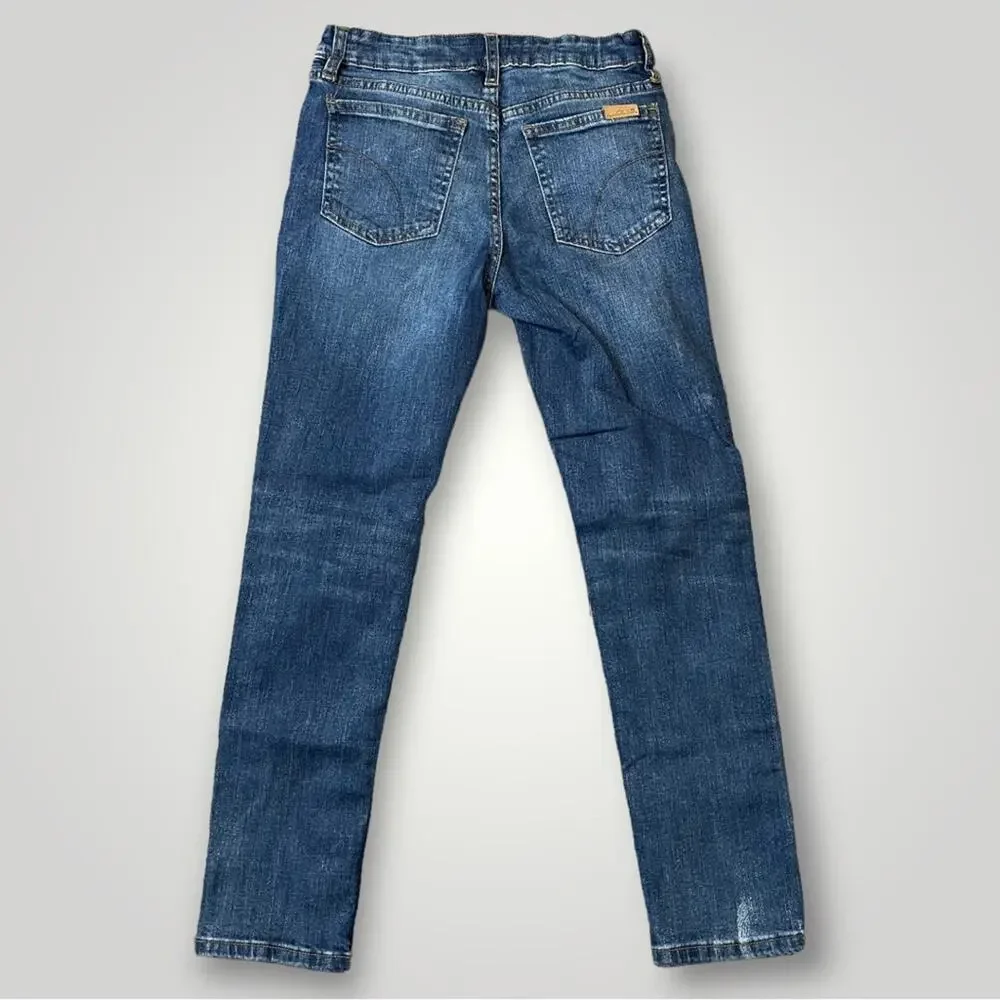JOES SKINNY MID RISE JEANS MEDIUM WASH BLUE GIRLS SIZE 10